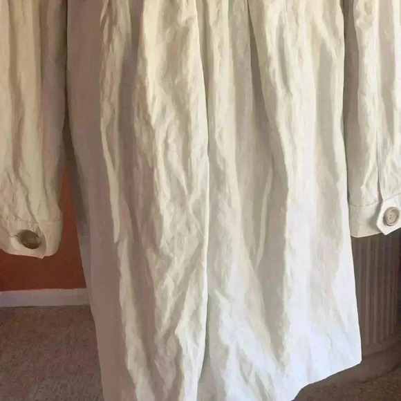 Ann Taylor LOFT Womens Light Khaki Spring Light Trench Coat Jacket Size Large. - Picture 11 of 11